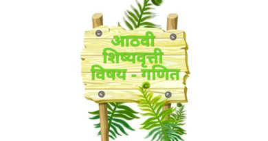 Scholarship Maths MCQ Test 1 | ८ वी शिष्यवृत्ती बहुपर्यायी चाचणी 1